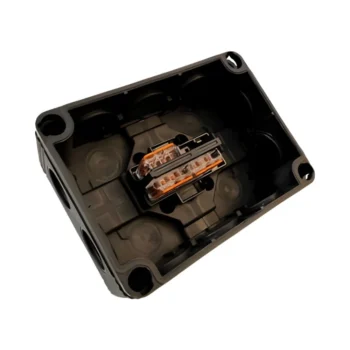 Wiska COMBI® 310 Black Junction Box Complete with WAGO