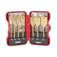Draper Titanium Nitride Coated Flat Wood Bit Set (7 Piece) 2 Draper 18560 Draper Titanium Nitride Coated Flat Wood Bit Set (7 Piece) 2