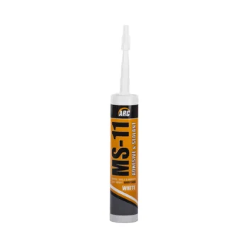 Olympic Fixings 238-515-470 Olympic Fixings MS-11 Adhesive & Sealant - White - 290 ml