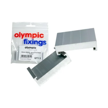 Olympic Fixings 270-100-020 Olympic Fixings Aluminium Gauge for Solar Frame - 30 mm - 2 Pcs