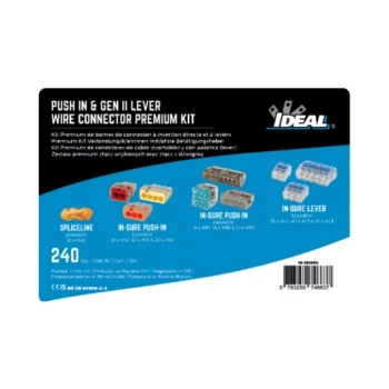 IDEAL 30-5026EU Ideal Push In And Gen II Lever Wire Connector Premium Kit - 240 Pcs