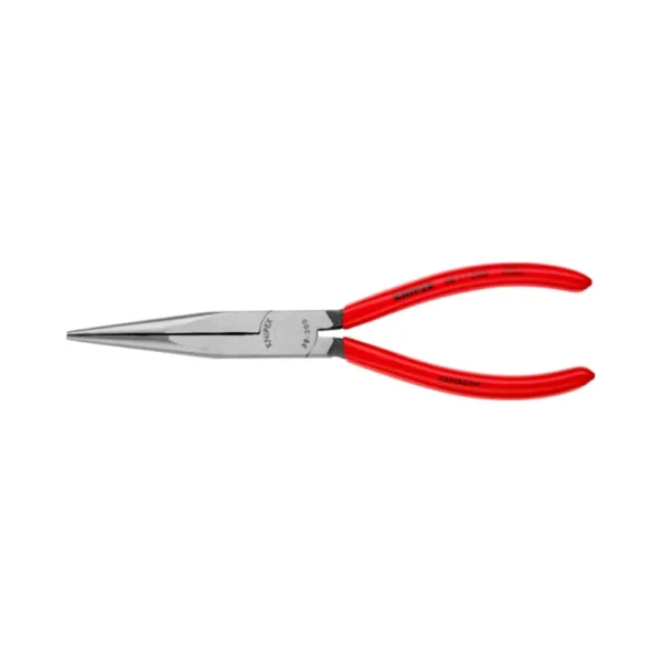 Knipex 38 91 200 7.87” Mechanics Pliers – 45° Angled Half-Round Long Jaws, Cross-Hatched Grip, Great For Spark Plugs & Round Parts
