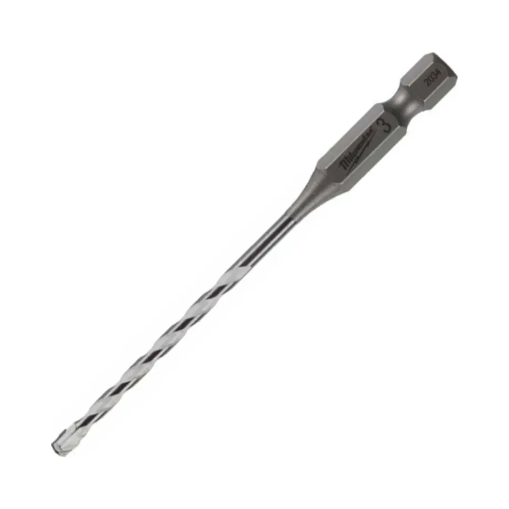 Milwaukee Multi Material Drill Bit Hex Shank - 3x90mm 1 Milwaukee Multi Material Drill Bit Hex Shank - 3x90mm