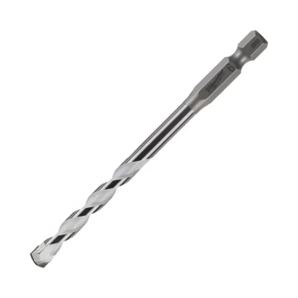 Milwaukee Multi Material Drill Bit Hex Shank - 6x100mm 1 Milwaukee Multi Material Drill Bit Hex Shank - 6x100mm