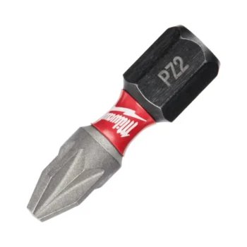 Milwaukee Shockwave Screwdriver Bit Pozidrive PZ2 x 25mm Impact Duty - Pack of 2