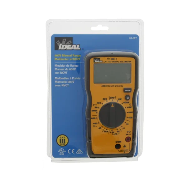 IDEAL 600V Manual Range Multimeter - Electrical4less