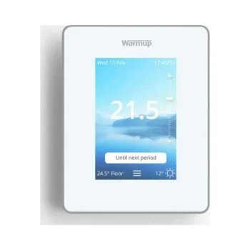 Warmup 6IE-01-WH Warmup 6iE Smart WiFi Underfloor Heating Thermostat White 1