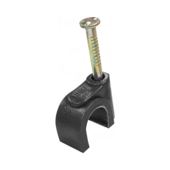 Cobra 6RBLC Cobra Cable Round Cable Clips Black - 6 mm