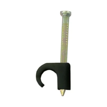 7mm Round Clip Black - Pack of 100