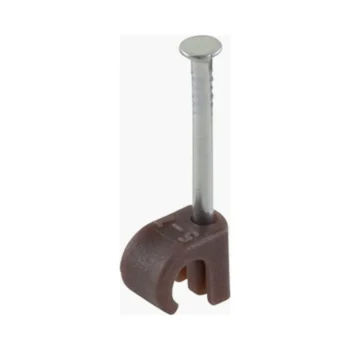 7mm Round Clip Brown - Pack of 100