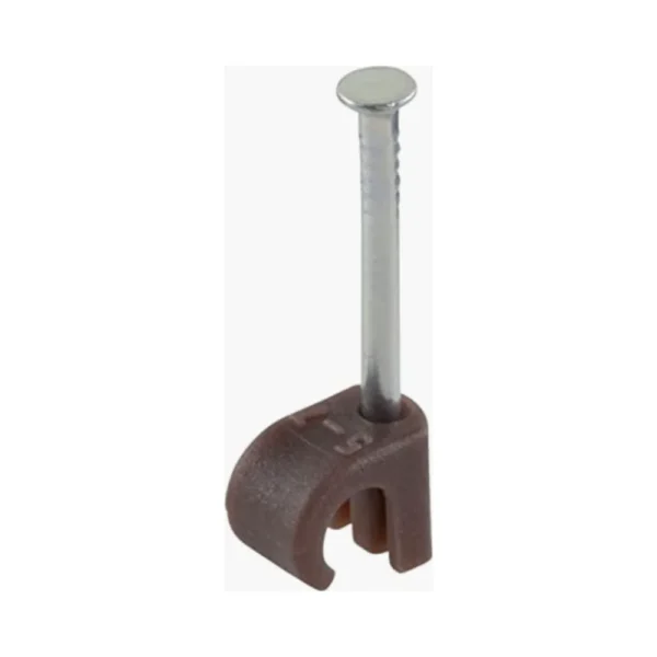 Round Rwp Clip 7mm Brown Round Clips - Pack Of 100