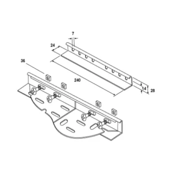 Atkore Unistrut TUM/WCPG Atkore Unistrut TUM_WC - Medium Duty Wrapover Coupler Pair