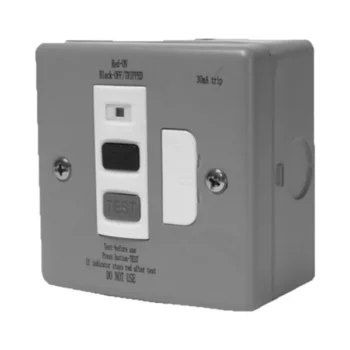 Axiom WMRCDSP Axiom RCD Metal Clad Single Spur - 13A 30mA
