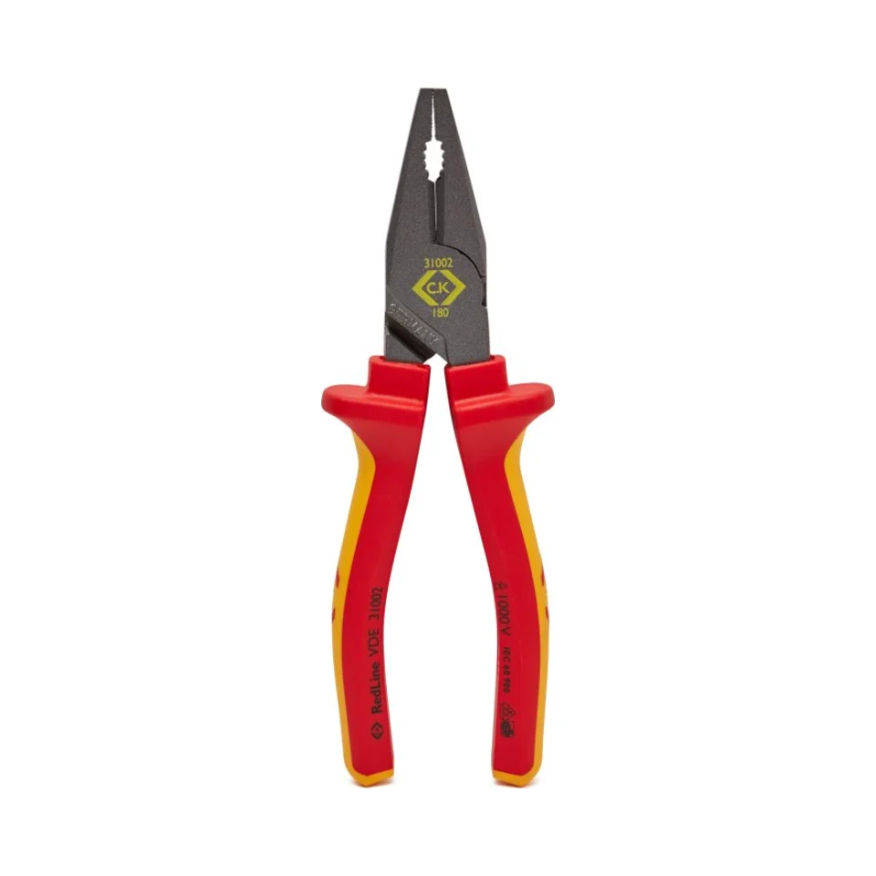 C.K Tools 431003 Redline VDE Combination Pliers 200mm 8" 1 C.K Tools 431003 Redline VDE Combination Pliers 200mm 8"