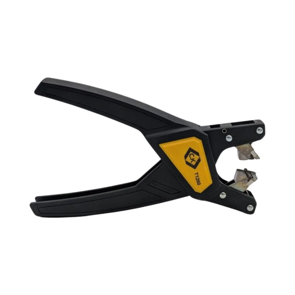 C.K Tools T1260 Automatic Cable and Wire Stripper 5 C.K Tools T1260 Automatic Cable & Wire Stripper – Fast, accurate tool with auto-adjustment and dual insulation removal for flat cables up to 12mm wide.