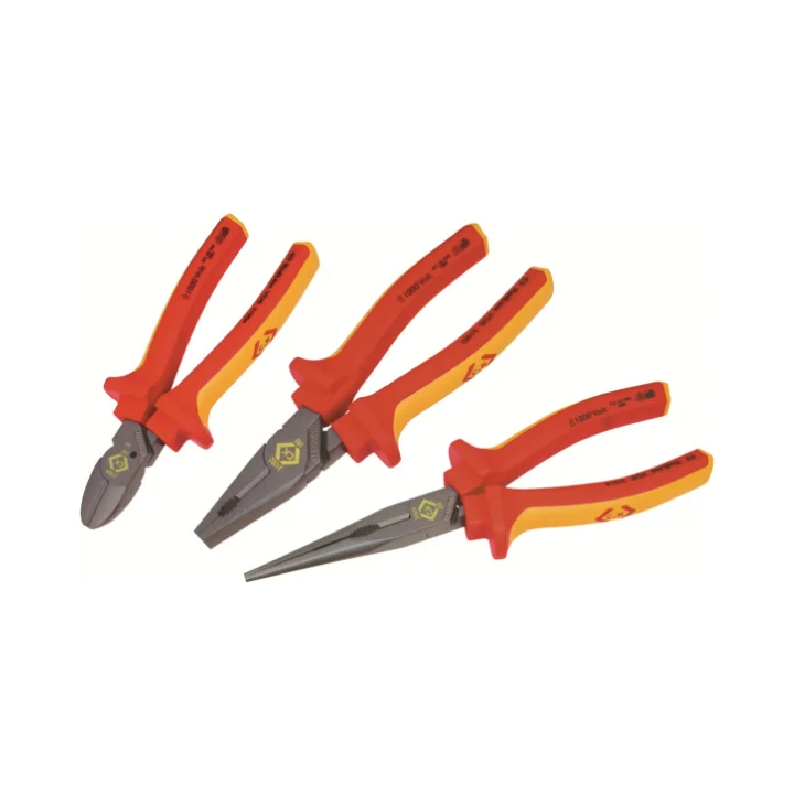 C.K Tools T3805 Redline VDE Pliers Set - 3 Piece 1 C.K Tools T3805 Redline VDE Pliers Set - 3 Piece