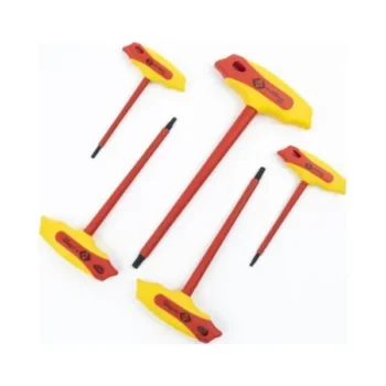 C.K Tools T4422 SET Insulated T Handle Hex Keys Set - 3, 3.5, 4, 5 & 6mm