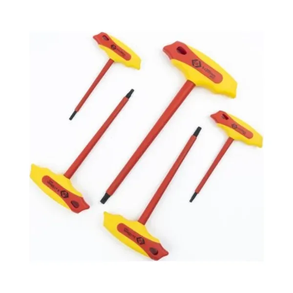 C.K Tools T4422 SET Insulated T Handle Hex Keys Set - 3, 3.5, 4, 5 & 6mm 2 C.K Tools T4422 SET Insulated T Handle Hex Keys Set - 3, 3.5, 4, 5 & 6mm