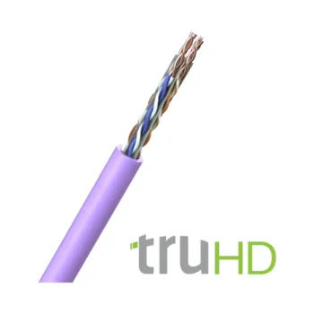 FS Cables C6T06-E00 FS Cables 4 x 2 x 23AWG HDBaseT Cat 6 U/UTP Violet - 305m Box