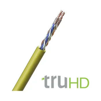 FS Cables C6T09-E00 FS Cables 4 x 2 x 23AWG HDBaseT Cat 6 U/UTP Yellow - 305m Box