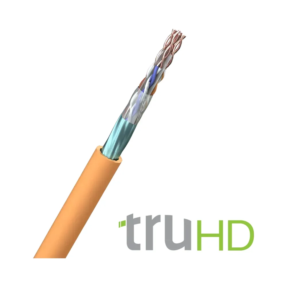 FS Cables 4 x 2 x 23AWG HDBaseT Cat 6 F/UTP LSHF Orange - 100m 1 FS Cables C6TFH08-B204-100 FS Cables 4 x 2 x 23AWG HDBaseT Cat 6 F/UTP LSHF Orange - 100m