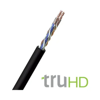 FS Cables C6TH00-E00 FS Cables 4 x 2 x 23AWG HDBaseT Cat 6 U/UTP LSHF Black - 305m Box