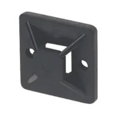 Adhesive Black Cable Tie Bases With Fixing Hole 28mmx28mm - Pack of 100 2 CTC AB28B-FIX Adhesive Black Cable Tie Bases With Fixing Hole 28mmx28mm - Pack of 100 2