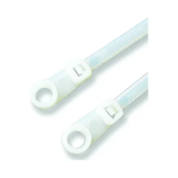 CTC CT200-4.8N/MH Cable Ties with Mounting Hole Natural 200 x 4.8mm - Pack of 100