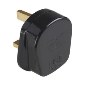 Click Scolmore PA330 Scolmore Click 13A Fused Resilient Plug Top Black