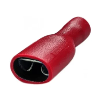 Cobra CK/R/FS/FI/Cobra Red Fully Insulated Female Spade - 0.5-1.25mm - Pack of 100