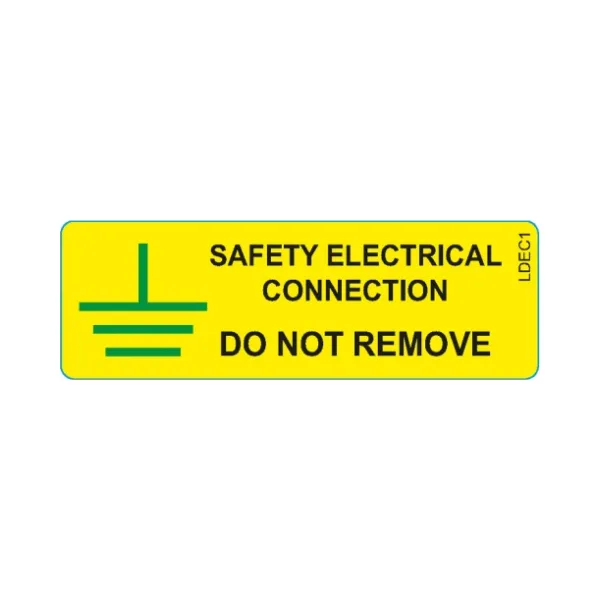 Electrical Connection Warning Label 75x25mm - 25 Per Roll 1 Cobra SL/EC/7525/25 Cobra Cable Warning Labels - Electrical Connection 75x25 mm - 25 Per Roll