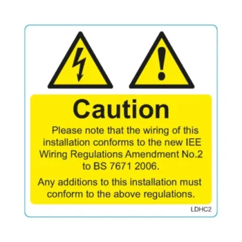 Cobra SL/HC/7575/25 Cobra Cable Warning Labels - Harmonised Cable 75x75 mm - 25 Per Roll