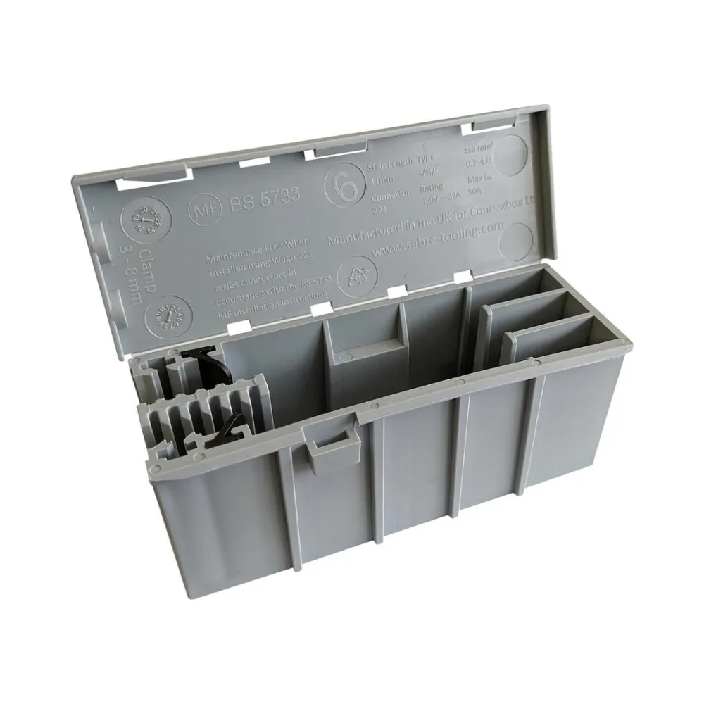 WAGO 207-3301 Wagobox 221-4 Junction Box for 221 Series Connectors 2 Wago 207-3301 Wagobox 221-4 207-3301 2