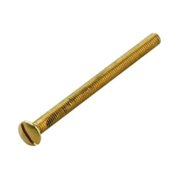 M3.5 x 50mm Electrical Screw Brass