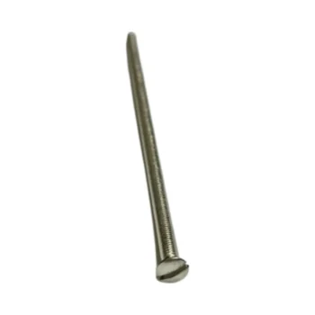 M3.5 x 60mm Slot Raised Nickel Electrical Socket Screw