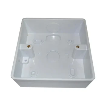 Deligo DRC1 1 Gang Soft PVC Surface Box - Round Corner