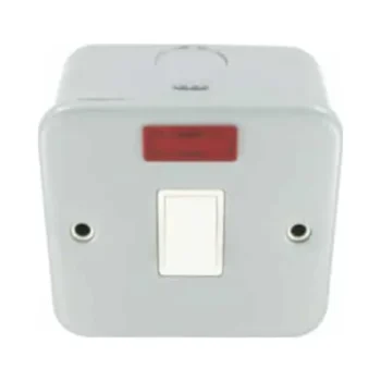 Metal Clad Switch With Neon D.P 20 Amp