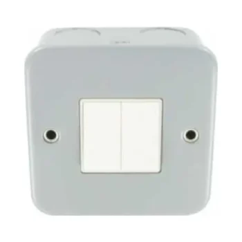Metal Switch Clad 2 Gang
