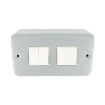 Metal Switch Clad 4Gang 2