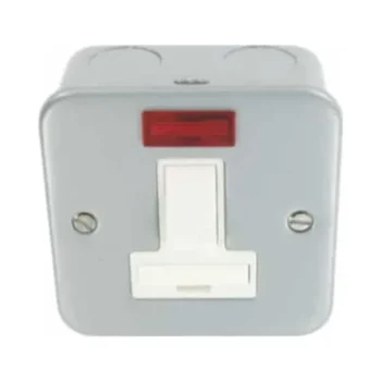 Metal Clad Fused Unit With Neon D.P 13 Amp