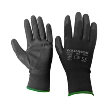 Black PU Gloves Size XL