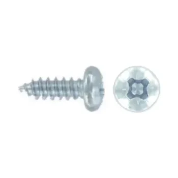 Steel Self Tapping Pozi Pan Head Screw 6 X 1/2" 2