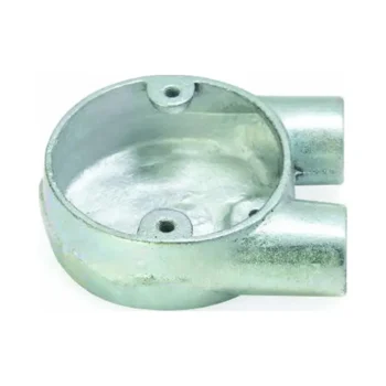 Deligo U20 20mm Galvanised Malleable U Steel Conduit Box