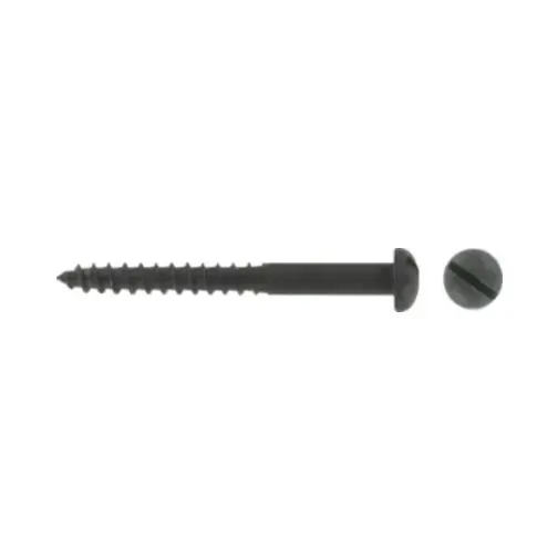 Slot Round Black Woodscrew 8 x 3/4" 2 Slot Round Black Woodscrew 8 x 3/4" 2