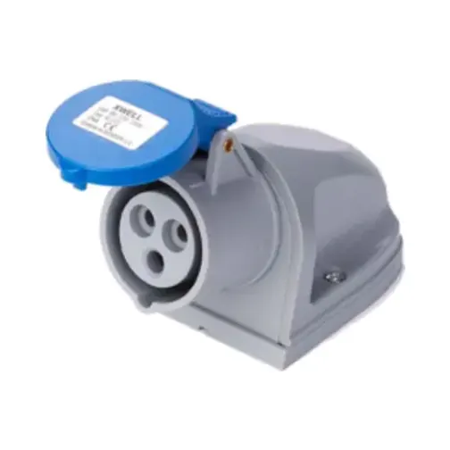 230V - 32A Blue 3 Pin IP44 Wall Socket 1 230V - 32A Blue 3 Pin IP44 Wall Socket