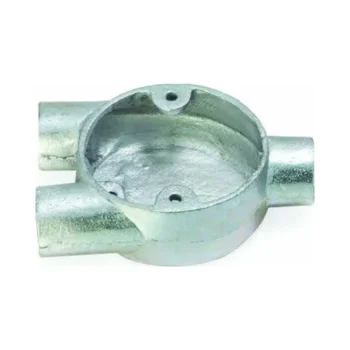 Deligo Y20 20mm Galvanised Malleable Y Steel Conduit Box