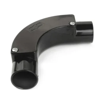 univolt ib25bk 25mm black inspection bend (90°)