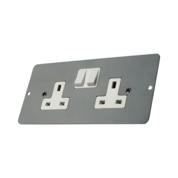 Univolt SAB305 Twin Switch Socket Plate