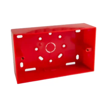 Univolt SFB 2/32 RED Twin 32mm Surface Box Square Corner