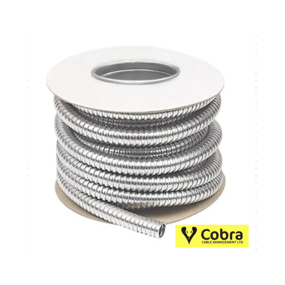 Cobra Cable 20mm Galvanised Flexible Conduit - 10m Reel 2 Cobra FC/GALV/20/10 Cobra Cable 20mm Galvanised Flexible Conduit - 10m Reel 2